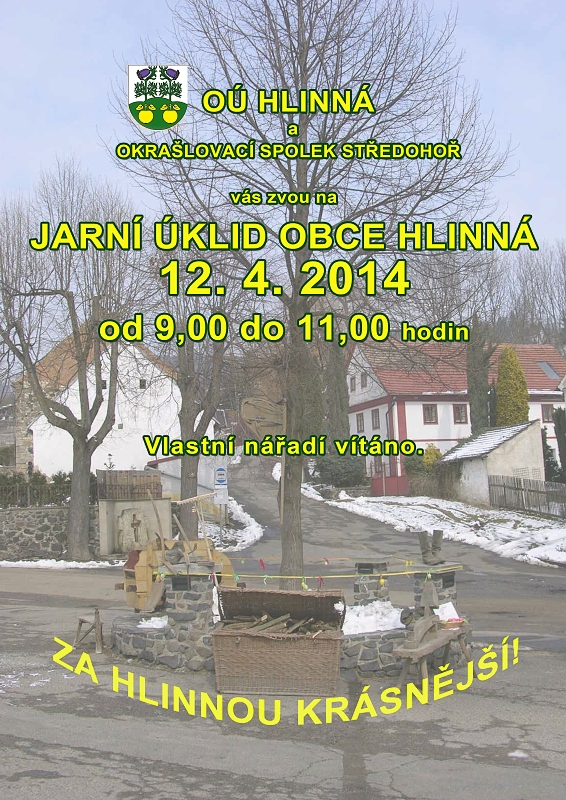 Jarní úklid obce Hlinná 2014