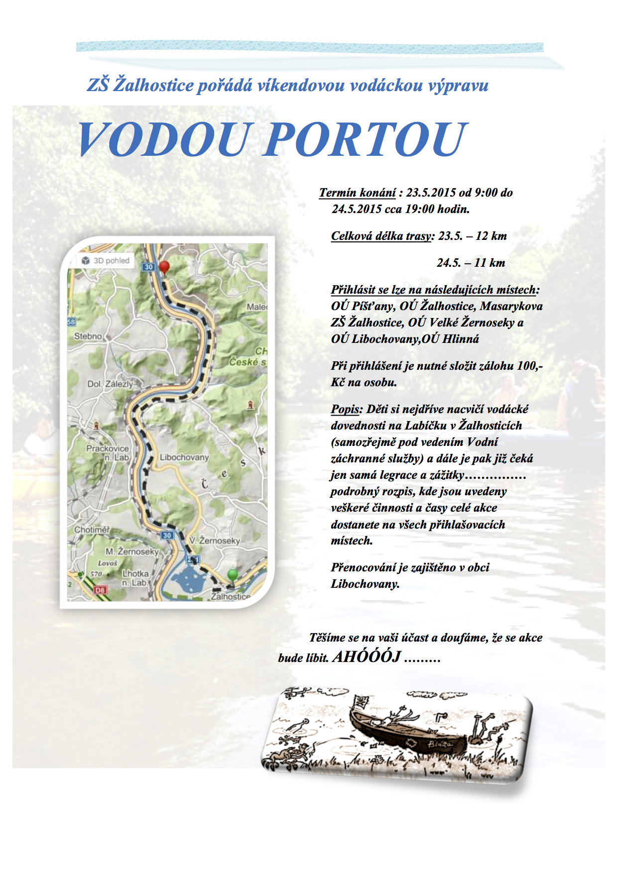 VODOU PORTOU - víkendová vodácká výprava