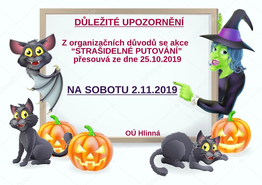 Strašidelné putování upozornění